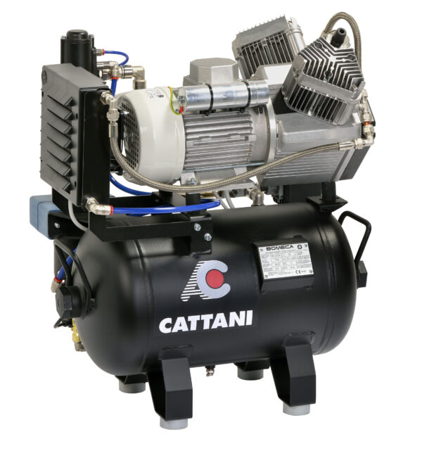 Cattani kompressor m/tørke. 2 syl. 230V. 1~
