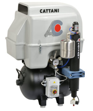 Cattani kompressor m/tørke og hette. 3 syl. 400V.  3~