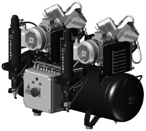 Cattani kompressor f. CAD CAM. AC 410 400V 215 l/min v 8 bar