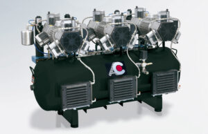 Cattani kompressor m/tørke. 6×3 syl. 400V. 3~
