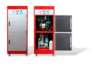 Cattani Blok-Jet Silent 2. Kompressor og sugemotor i skap