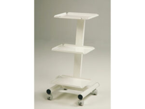Trillebord med 3 hyller – dental hvit. Uten stikkontakt.