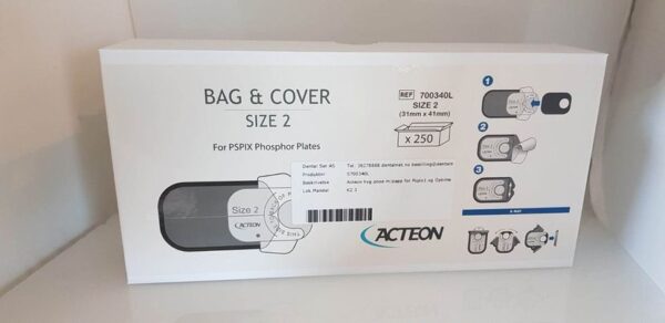Acteon hyg.pose m/papp for Pspix1 og Optime str. 2,  250 stk - Bilde 2