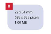 Dexis/Kavo/Soredex Fosforplate str. 0, Type IDOT (22x31mm).