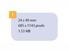 Dexis/Kavo/Soredex Fosforplate str. 1, Type IDOT (24x40mm).