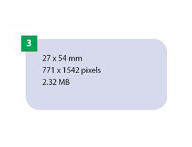 Dexis/Kavo/Soredex Fosforplate str. 3, Type IDOT (27x54mm).