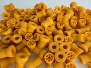 Kerr pussekopp snap-on. Hard orange (120 stk)