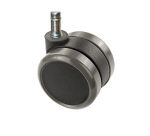 Support hjul. Sort/grå, 65mm. Std.