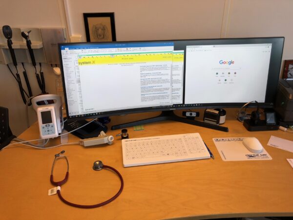 Purekeys hygienisk hvitt tastatur. Trådløst - Bilde 4