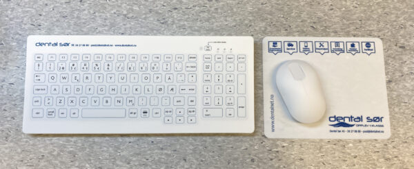 Purekeys hygienisk hvitt tastatur. Trådløst - Bilde 5