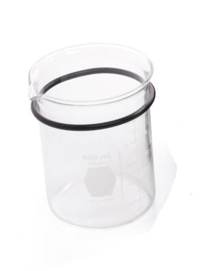 600ml glass m/lokk. For Biosonic ultralydbad