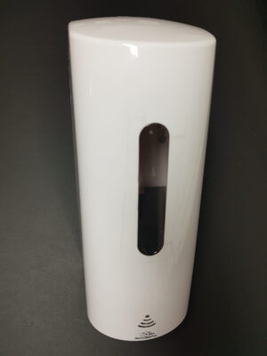 Elektronisk dispenser til såpe eller sprit. Hvit