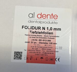 Folidur N clear. 1,0mm. Ø120mm (20 stk/pk)