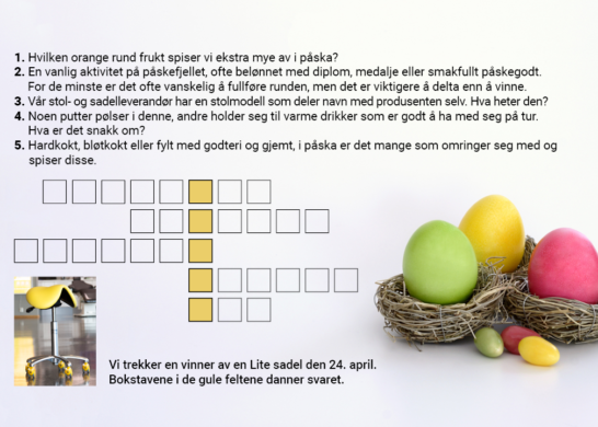 Read more about the article Påskenodde! – Vinn en sadel fra Support Design